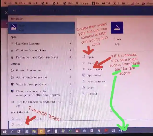 How to scan from scanner in windows 10 